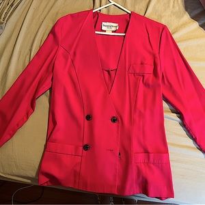Hot pink blazer, size 14.